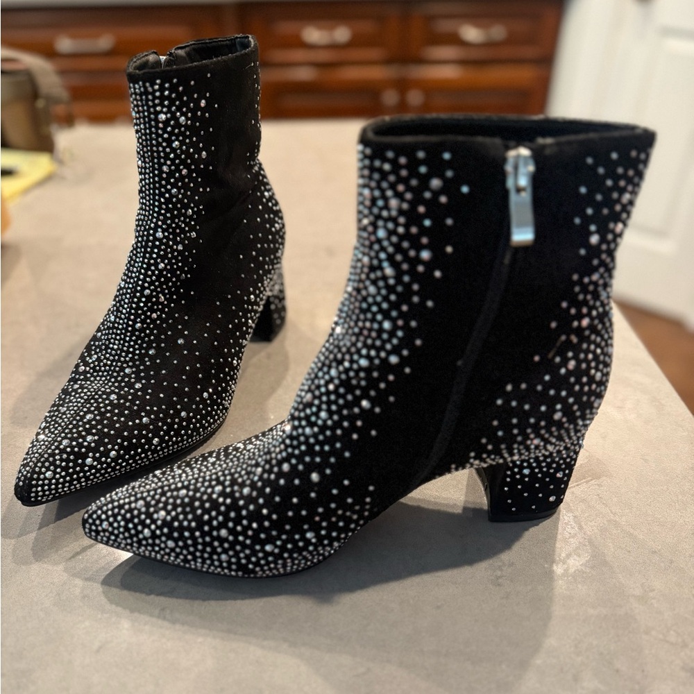 Black Studded Ankle Boots